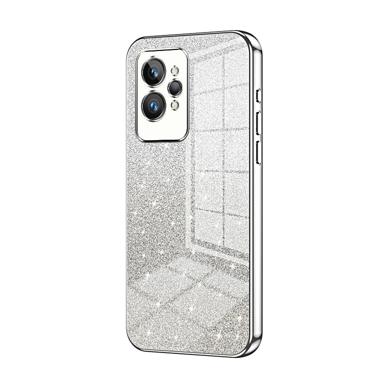 Realme GT2 Pro Glitter Powder Electroplated Gradient Phone Case – Fashionable & Luxurious with Anti-Fingerprint Coating, Shock-Absorption, and Lens Protection