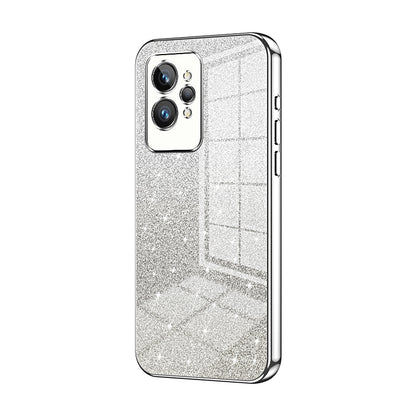 Realme GT2 Pro Glitter Powder Electroplated Gradient Phone Case – Fashionable & Luxurious with Anti-Fingerprint Coating, Shock-Absorption, and Lens Protection