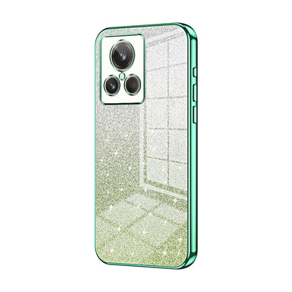 Realme GT2 Explorer Master Glitter Powder Electroplated Gradient Phone Case – Fashionable & Luxurious with Anti-Fingerprint Coating, Shock-Absorption, and Lens Protection