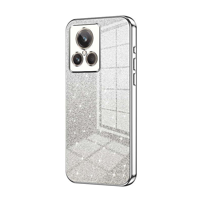 Realme GT2 Explorer Master Glitter Powder Electroplated Gradient Phone Case – Fashionable & Luxurious with Anti-Fingerprint Coating, Shock-Absorption, and Lens Protection