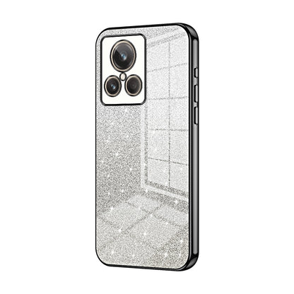 Realme GT2 Explorer Master Glitter Powder Electroplated Gradient Phone Case – Fashionable & Luxurious with Anti-Fingerprint Coating, Shock-Absorption, and Lens Protection