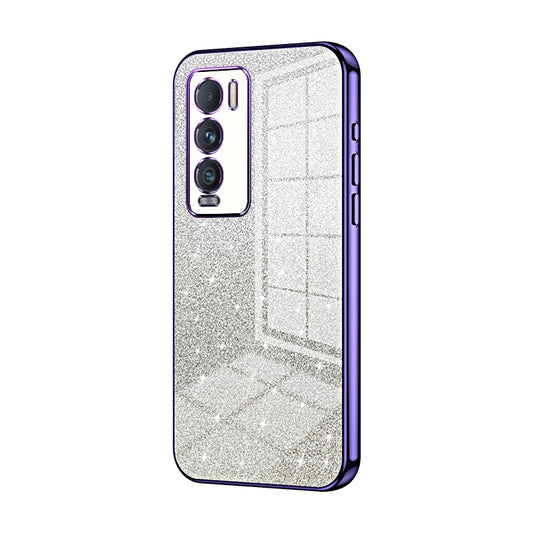 Realme GT Explorer Master Glitter Powder Electroplated Gradient Phone Case – Fashionable & Luxurious with Anti-Fingerprint Coating, Shock-Absorption, and Lens Protection