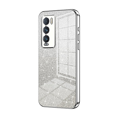Realme GT Explorer Master Glitter Powder Electroplated Gradient Phone Case – Fashionable & Luxurious with Anti-Fingerprint Coating, Shock-Absorption, and Lens Protection