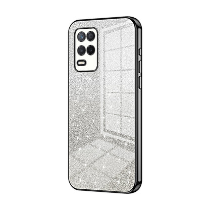 Realme V13 5G Glitter Powder Electroplated Gradient Phone Case – Fashionable & Luxurious with Anti-Fingerprint Coating, Shock-Absorption, and Lens Protection
