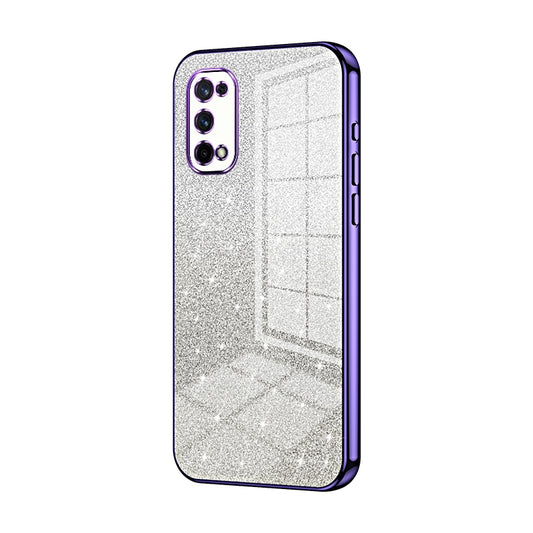 Realme X7 Glitter Powder Electroplated Gradient Phone Case – Fashionable & Luxurious with Anti-Fingerprint Coating, Shock-Absorption, and Lens Protection