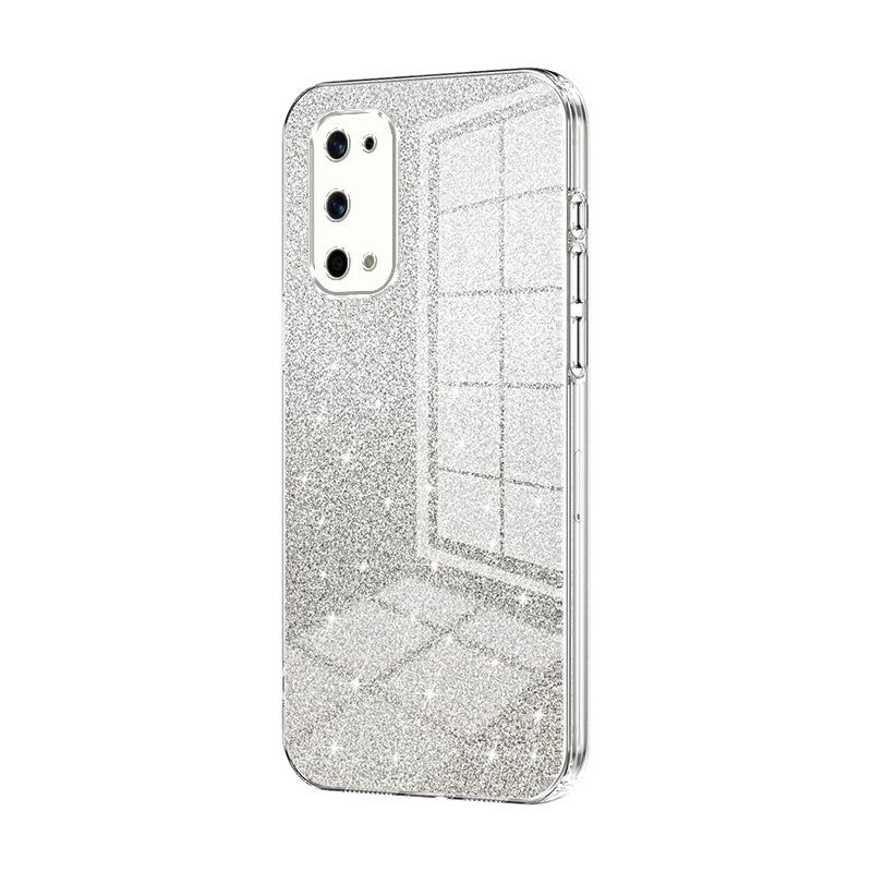 Realme X7 Pro Glitter Powder Electroplated Gradient Phone Case – Fashionable & Luxurious with Anti-Fingerprint Coating, Shock-Absorption, and Lens Protection