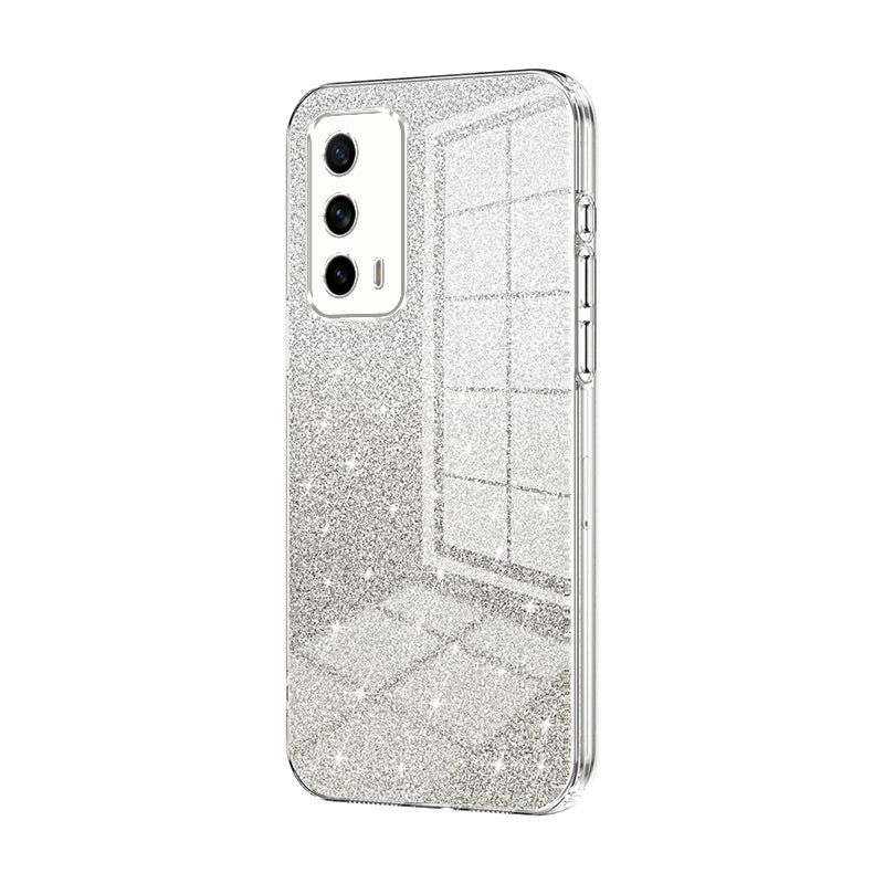 Realme X7 Pro Ultra Glitter Powder Electroplated Gradient Phone Case – Fashionable & Luxurious with Anti-Fingerprint Coating, Shock-Absorption, and Lens Protection