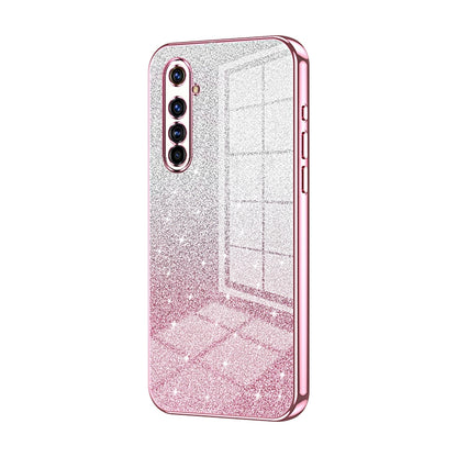 Realme X50 Pro Glitter Powder Electroplated Gradient Phone Case – Fashionable & Luxurious with Anti-Fingerprint Coating, Shock-Absorption, and Lens Protection