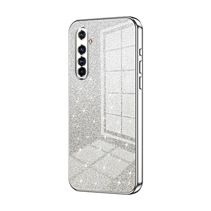 Realme X50 Pro Glitter Powder Electroplated Gradient Phone Case – Fashionable & Luxurious with Anti-Fingerprint Coating, Shock-Absorption, and Lens Protection