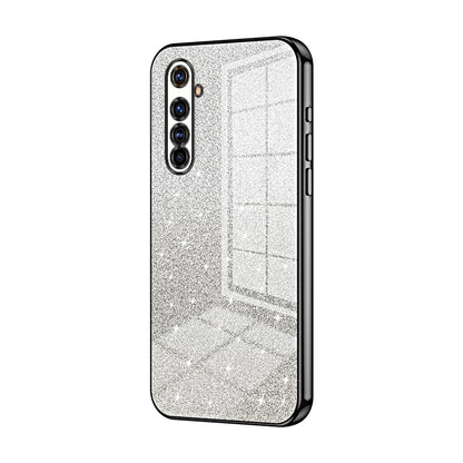 Realme X50 Pro Glitter Powder Electroplated Gradient Phone Case – Fashionable & Luxurious with Anti-Fingerprint Coating, Shock-Absorption, and Lens Protection