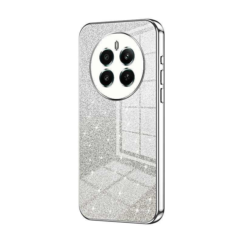 Realme 12+ Glitter Powder Electroplated Gradient Phone Case – Fashionable & Luxurious with Anti-Fingerprint Coating, Shock-Absorption, and Lens Protection