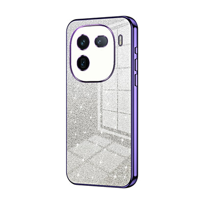 vivo iQOO 12 Pro Glitter Powder Electroplated Gradient Phone Case – Fashionable & Luxurious with Anti-Fingerprint Coating, Shock-Absorption, and Lens Protection