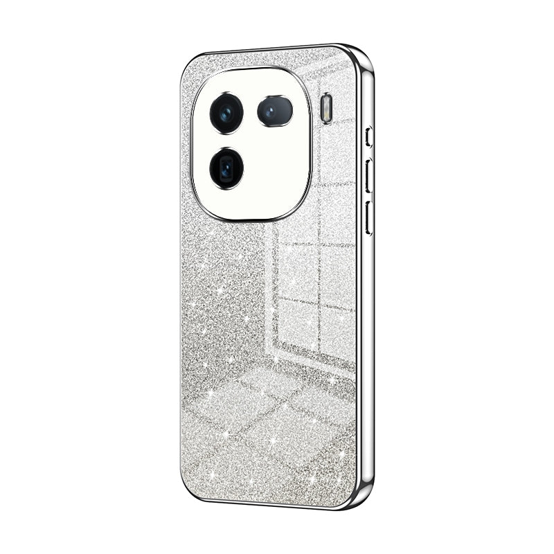 vivo iQOO 12 Glitter Powder Electroplated Gradient Phone Case – Fashionable & Luxurious with Anti-Fingerprint Coating, Shock-Absorption, and Lens Protection
