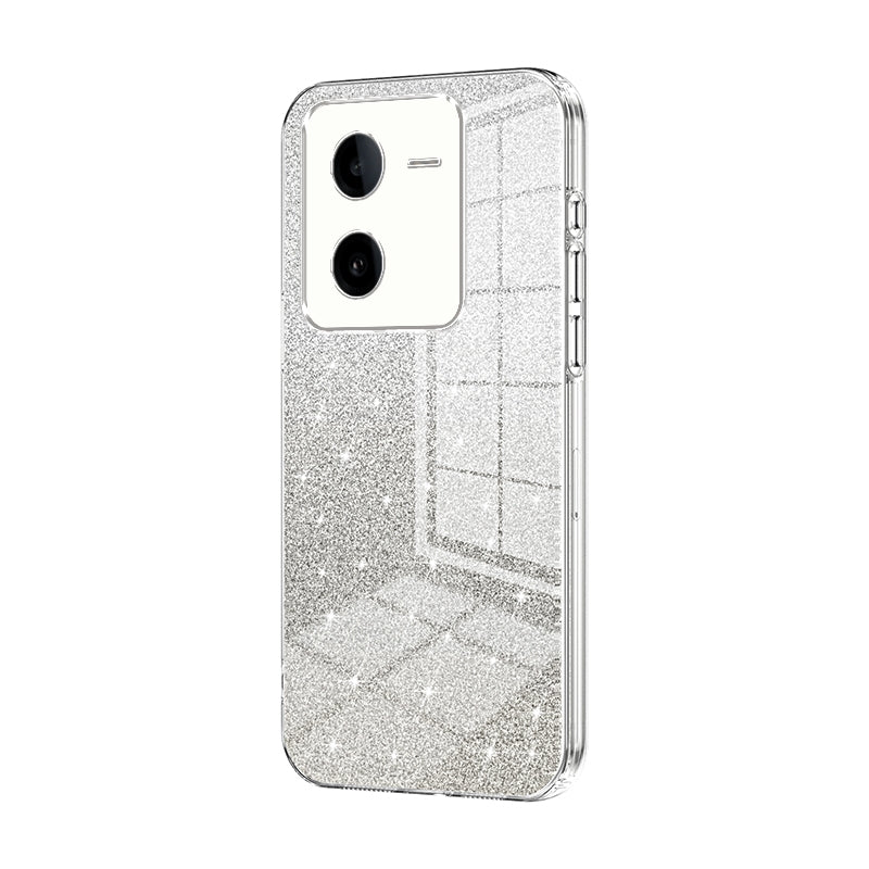 vivo iQOO Z8 Glitter Powder Electroplated Gradient Phone Case – Fashionable & Luxurious with Anti-Fingerprint Coating, Shock-Absorption, and Lens Protection