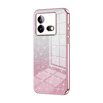 vivo iQOO Neo8 Glitter Powder Electroplated Gradient Phone Case – Fashionable & Luxurious with Anti-Fingerprint Coating, Shock-Absorption, and Lens Protection