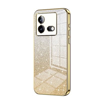 vivo iQOO Neo8 Glitter Powder Electroplated Gradient Phone Case – Fashionable & Luxurious with Anti-Fingerprint Coating, Shock-Absorption, and Lens Protection