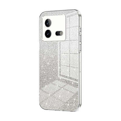 vivo iQOO Neo8 Glitter Powder Electroplated Gradient Phone Case – Fashionable & Luxurious with Anti-Fingerprint Coating, Shock-Absorption, and Lens Protection