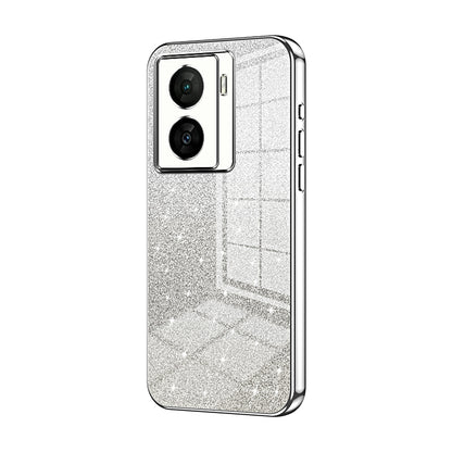 vivo iQOO Z7x Glitter Powder Electroplated Gradient Phone Case – Fashionable & Luxurious with Anti-Fingerprint Coating, Shock-Absorption, and Lens Protection
