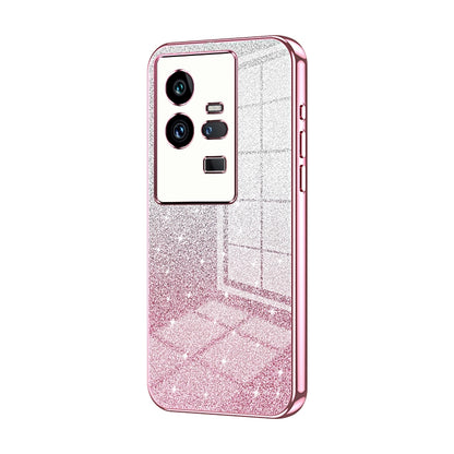 vivo iQOO 11 Pro Glitter Powder Electroplated Gradient Phone Case – Fashionable & Luxurious with Anti-Fingerprint Coating, Shock-Absorption, and Lens Protection
