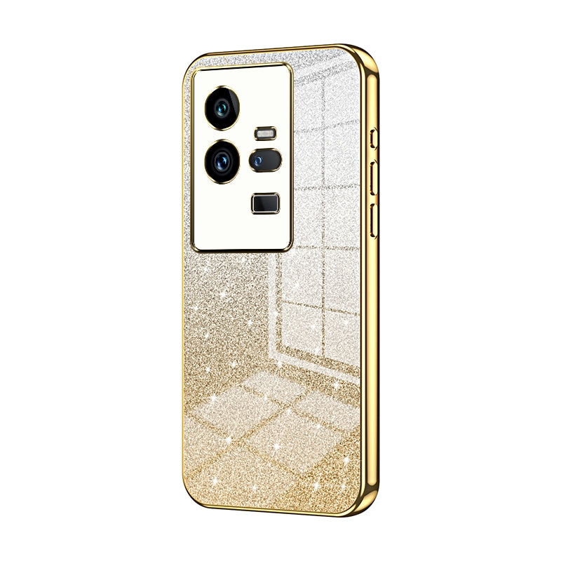 vivo iQOO 11 Pro Glitter Powder Electroplated Gradient Phone Case – Fashionable & Luxurious with Anti-Fingerprint Coating, Shock-Absorption, and Lens Protection