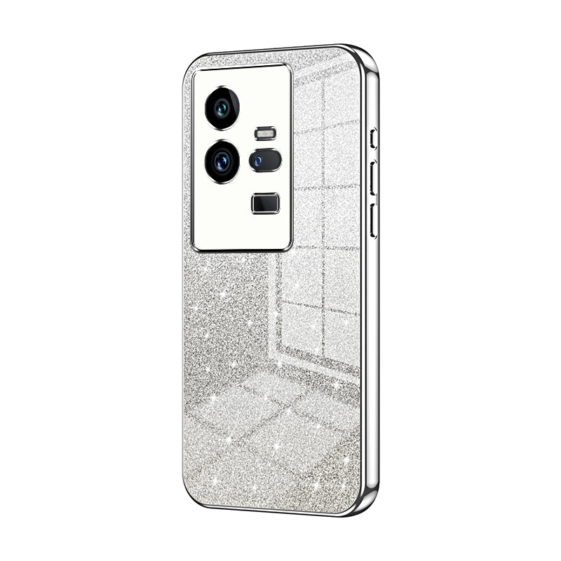 vivo iQOO 11 Pro Glitter Powder Electroplated Gradient Phone Case – Fashionable & Luxurious with Anti-Fingerprint Coating, Shock-Absorption, and Lens Protection
