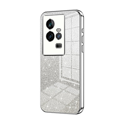 vivo iQOO 11 Glitter Powder Electroplated Gradient Phone Case – Fashionable & Luxurious with Anti-Fingerprint Coating, Shock-Absorption, and Lens Protection