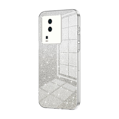 vivo iQOO Neo7 Glitter Powder Electroplated Gradient Phone Case – Fashionable & Luxurious with Anti-Fingerprint Coating, Shock-Absorption, and Lens Protection