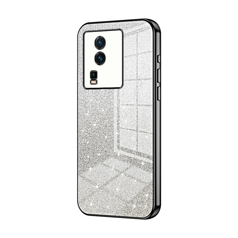 vivo iQOO Neo7 Glitter Powder Electroplated Gradient Phone Case – Fashionable & Luxurious with Anti-Fingerprint Coating, Shock-Absorption, and Lens Protection