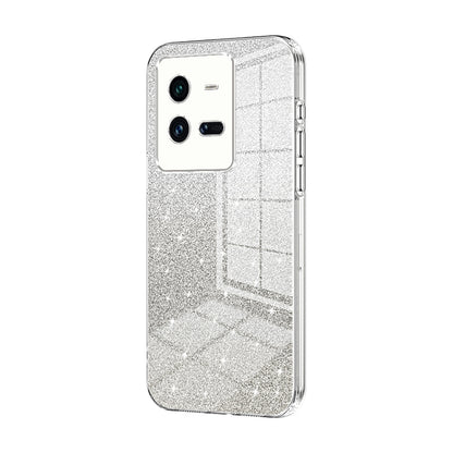 vivo iQOO 10 Pro Glitter Powder Electroplated Gradient Phone Case – Fashionable & Luxurious with Anti-Fingerprint Coating, Shock-Absorption, and Lens Protection