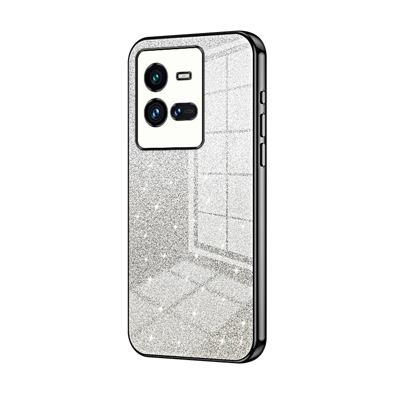 vivo iQOO 10 Pro Glitter Powder Electroplated Gradient Phone Case – Fashionable & Luxurious with Anti-Fingerprint Coating, Shock-Absorption, and Lens Protection