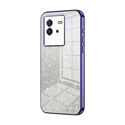 vivo iQOO Neo6 Glitter Powder Electroplated Gradient Phone Case – Fashionable & Luxurious with Anti-Fingerprint Coating, Shock-Absorption, and Lens Protection