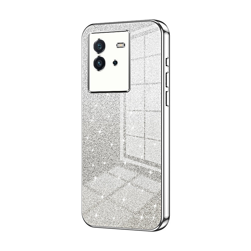 vivo iQOO Neo6 Glitter Powder Electroplated Gradient Phone Case – Fashionable & Luxurious with Anti-Fingerprint Coating, Shock-Absorption, and Lens Protection