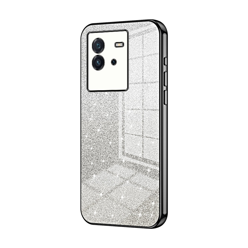 vivo iQOO Neo6 Glitter Powder Electroplated Gradient Phone Case – Fashionable & Luxurious with Anti-Fingerprint Coating, Shock-Absorption, and Lens Protection