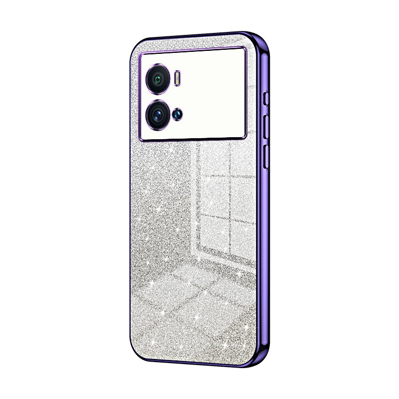 vivo iQOO 9 Pro Glitter Powder Electroplated Gradient Phone Case – Fashionable & Luxurious with Anti-Fingerprint Coating, Shock-Absorption, and Lens Protection