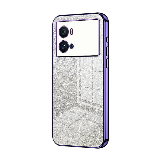 vivo iQOO 9 Pro Glitter Powder Electroplated Gradient Phone Case – Fashionable & Luxurious with Anti-Fingerprint Coating, Shock-Absorption, and Lens Protection