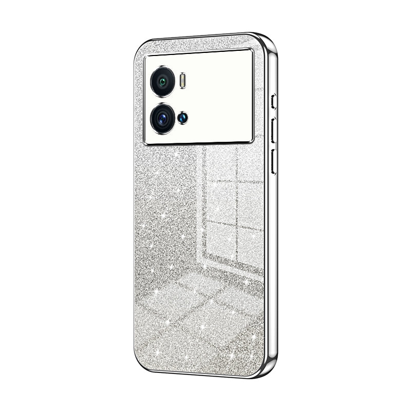 vivo iQOO 9 Pro Glitter Powder Electroplated Gradient Phone Case – Fashionable & Luxurious with Anti-Fingerprint Coating, Shock-Absorption, and Lens Protection