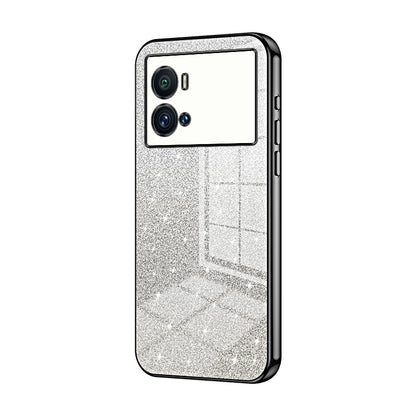 vivo iQOO 9 Pro Glitter Powder Electroplated Gradient Phone Case – Fashionable & Luxurious with Anti-Fingerprint Coating, Shock-Absorption, and Lens Protection