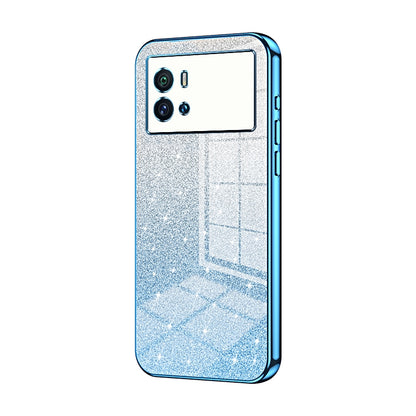 vivo iQOO 9 Glitter Powder Electroplated Gradient Phone Case – Fashionable & Luxurious with Anti-Fingerprint Coating, Shock-Absorption, and Lens Protection