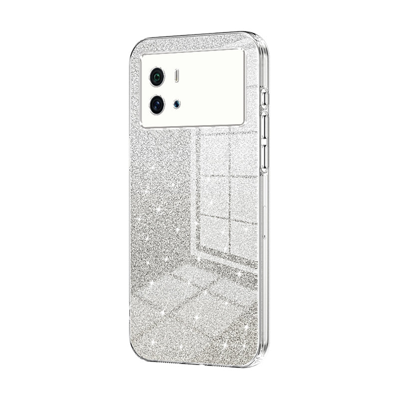 vivo iQOO 9 Glitter Powder Electroplated Gradient Phone Case – Fashionable & Luxurious with Anti-Fingerprint Coating, Shock-Absorption, and Lens Protection
