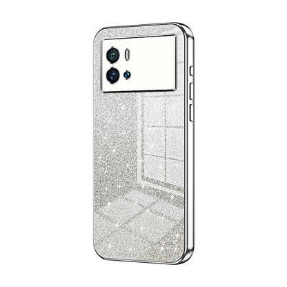 vivo iQOO 9 Glitter Powder Electroplated Gradient Phone Case – Fashionable & Luxurious with Anti-Fingerprint Coating, Shock-Absorption, and Lens Protection