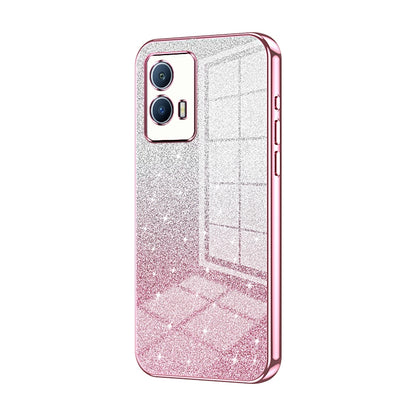 vivo iQOO U5 Glitter Powder Electroplated Gradient Phone Case – Fashionable & Luxurious with Anti-Fingerprint Coating, Shock-Absorption, and Lens Protection