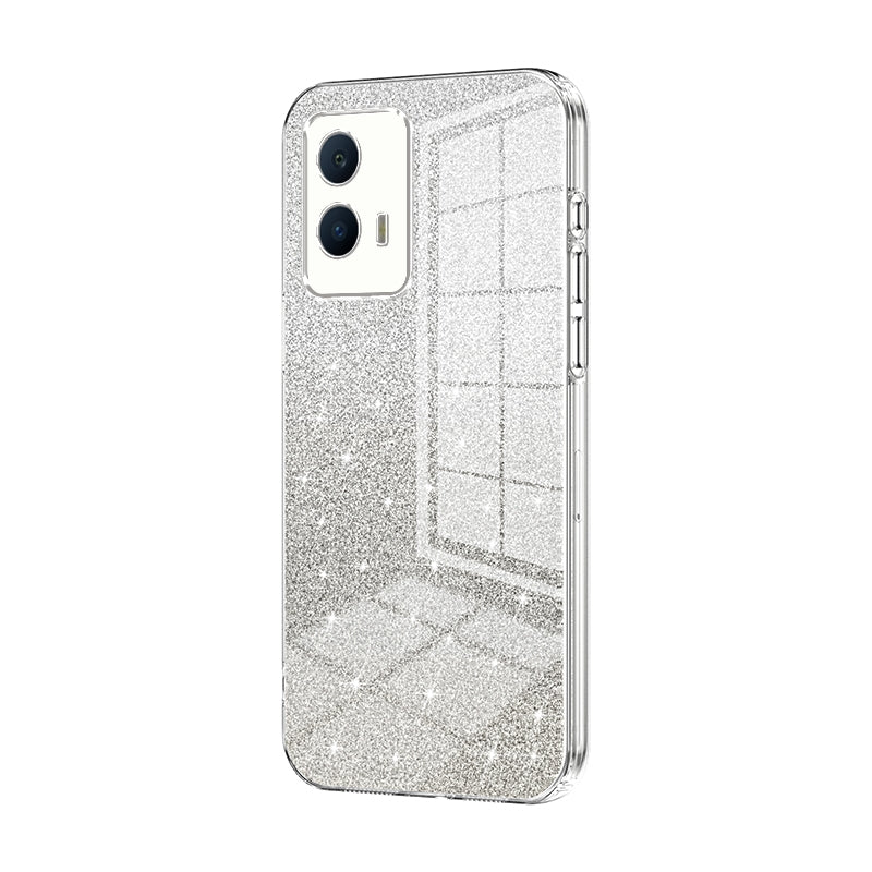vivo iQOO U5 Glitter Powder Electroplated Gradient Phone Case – Fashionable & Luxurious with Anti-Fingerprint Coating, Shock-Absorption, and Lens Protection