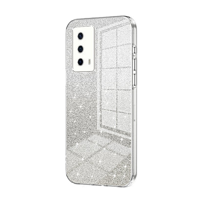 vivo iQOO Z5 Glitter Powder Electroplated Gradient Phone Case – Fashionable & Luxurious with Anti-Fingerprint Coating, Shock-Absorption, and Lens Protection