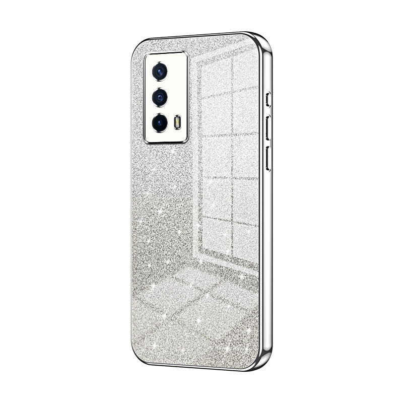 vivo iQOO Z5 Glitter Powder Electroplated Gradient Phone Case – Fashionable & Luxurious with Anti-Fingerprint Coating, Shock-Absorption, and Lens Protection