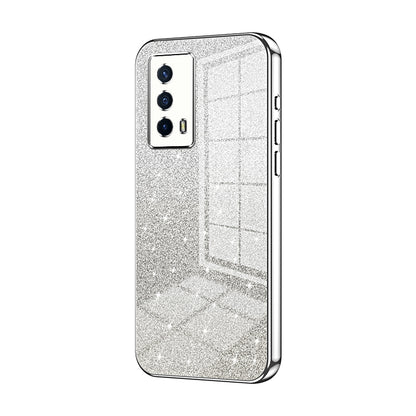vivo iQOO Z5 Glitter Powder Electroplated Gradient Phone Case – Fashionable & Luxurious with Anti-Fingerprint Coating, Shock-Absorption, and Lens Protection