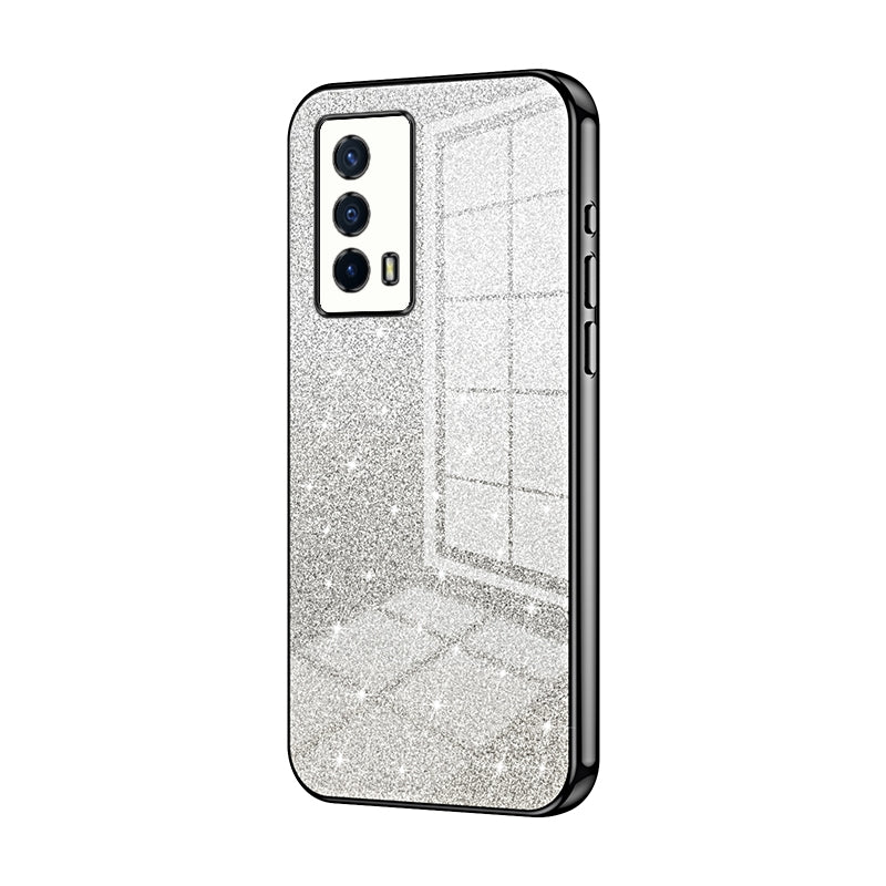 vivo iQOO Z5 Glitter Powder Electroplated Gradient Phone Case – Fashionable & Luxurious with Anti-Fingerprint Coating, Shock-Absorption, and Lens Protection