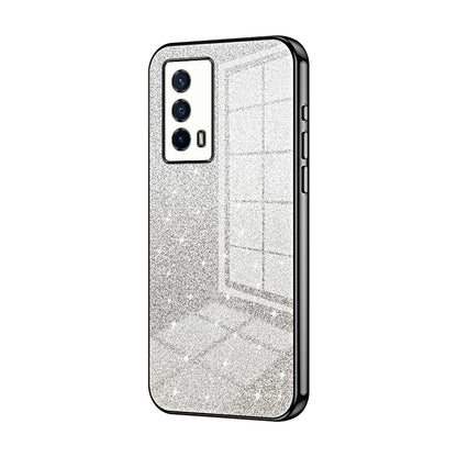 vivo iQOO Z5 Glitter Powder Electroplated Gradient Phone Case – Fashionable & Luxurious with Anti-Fingerprint Coating, Shock-Absorption, and Lens Protection