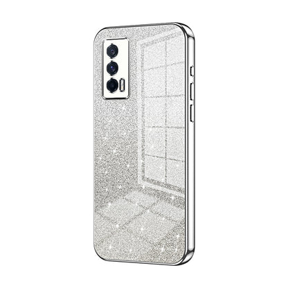vivo iQOO Neo5 Glitter Powder Electroplated Gradient Phone Case – Fashionable & Luxurious with Anti-Fingerprint Coating, Shock-Absorption, and Lens Protection