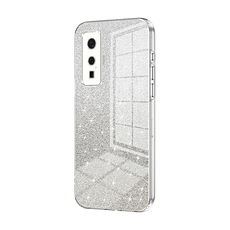 vivo iQOO 5 Pro Glitter Powder Electroplated Gradient Phone Case – Fashionable & Luxurious with Anti-Fingerprint Coating, Shock-Absorption, and Lens Protection