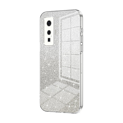 vivo iQOO 5 Pro Glitter Powder Electroplated Gradient Phone Case – Fashionable & Luxurious with Anti-Fingerprint Coating, Shock-Absorption, and Lens Protection